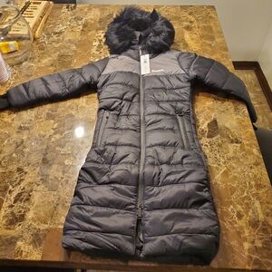 Bench Long Girls Coat 7/8 Black